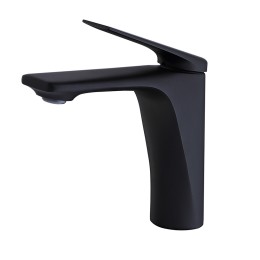 Смеситель для раковины, матовый черный R-LINE 1062