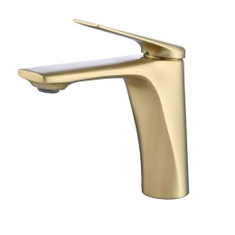 Смеситель для раковины, матовое золото R-LINE 1062