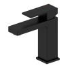 Смеситель для раковины, матовый черный QUADRO 1075