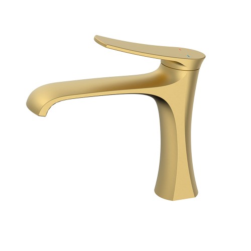 Смеситель для раковины, матовое золото DOLCE 1077