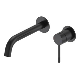 Смеситель для раковины встраиваемый, матовый черный IMPERIO 1449