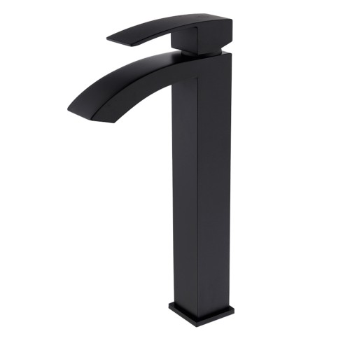 Смеситель для раковины, матовый черный  COSMO 1565