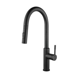 Смеситель для кухни, матовый черный 2021
