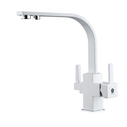 Смеситель для кухни, белый 2034