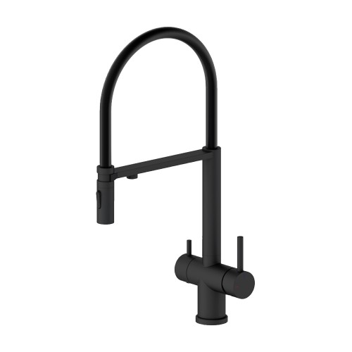 Смеситель для кухни, матовый черный 2049