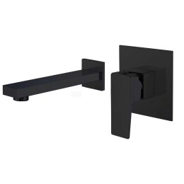 Смеситель для раковины встраиваемый, матовый черный ROY 2055