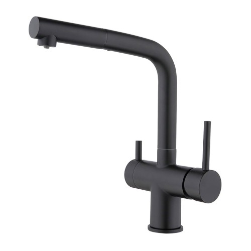 Смеситель для кухни, матовый черный 2062