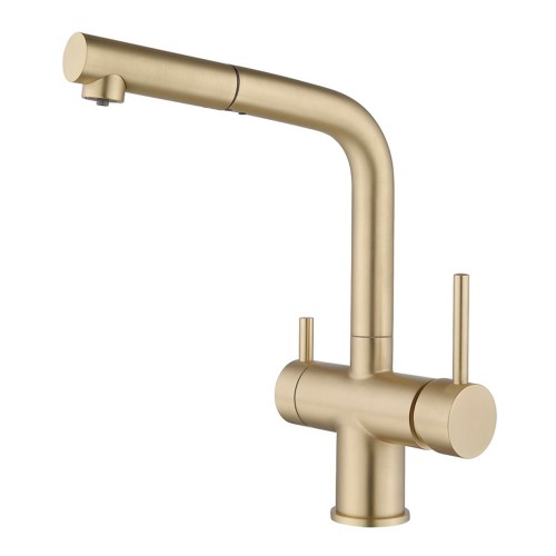 Смеситель для кухни, матовое золото 2062