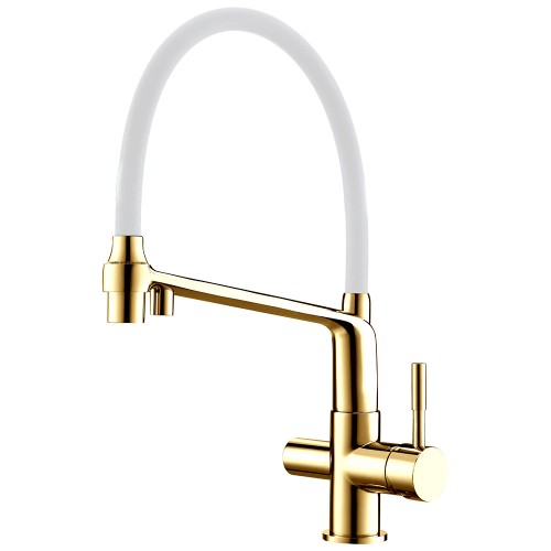 Смеситель для кухни, матовое золото 2094