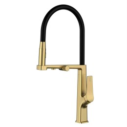 Смеситель для кухни, матовое золото черный 2096