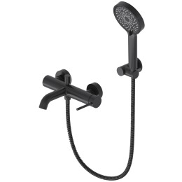 Смеситель для ванны, матовый черный IMPERIO 3049