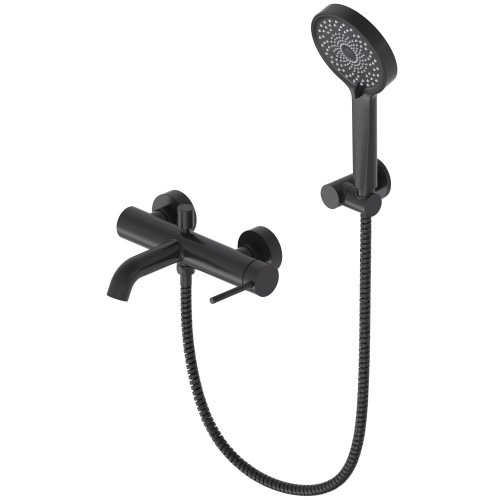 Смеситель для ванны, матовый черный IMPERIO 3049