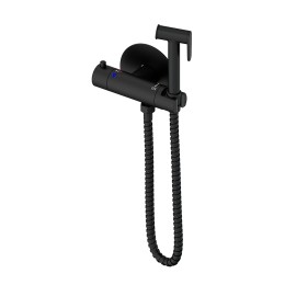 Термостатический смеситель для биде, матовый черный 4034