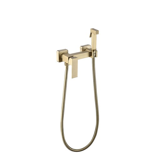 Смеситель для биде, матовое золото QUADRO 4035