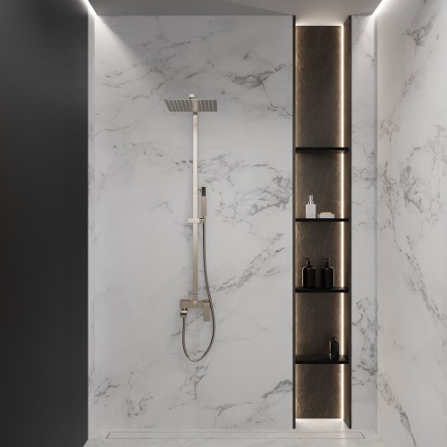 Душевая система для ванны со смесителем, бронза 5057