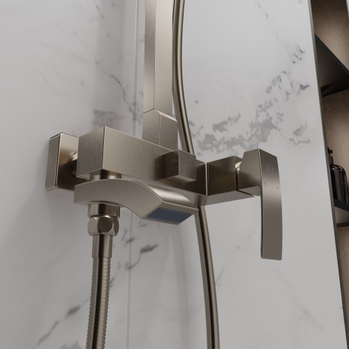 Душевая система для ванны со смесителем, бронза 5057