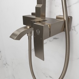 Душевая система для ванны со смесителем, бронза 5057