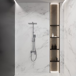 Душевая система для ванны со смесителем, металл 5057