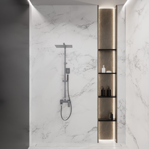 Душевая система для ванны со смесителем, металл 5057