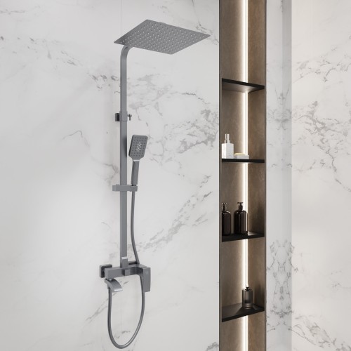 Душевая система для ванны со смесителем, металл 5057