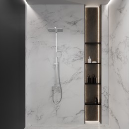 Душевая система для ванны со смесителем, сатин 5057