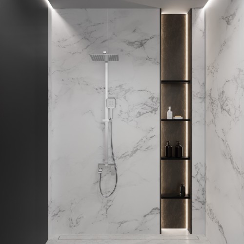 Душевая система для ванны со смесителем, сатин 5057