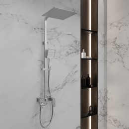 Душевая система для ванны со смесителем, сатин 5057