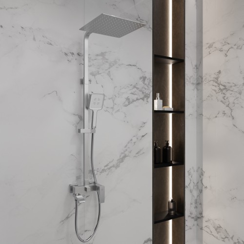 Душевая система для ванны со смесителем, сатин 5057