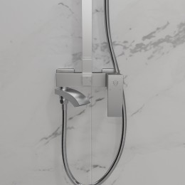 Душевая система для ванны со смесителем, сатин 5057