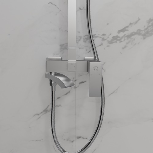 Душевая система для ванны со смесителем, сатин 5057