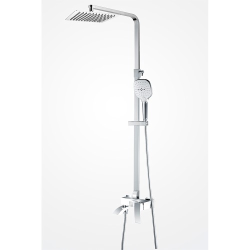 Душевая система для ванны со смесителем, белый 5057