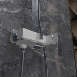 Душевая система для ванны со смесителем, белый 5057