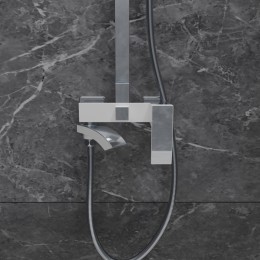 Душевая система для ванны со смесителем, белый 5057