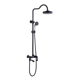 Душевая система для ванны со смесителем, матовый черный 5060