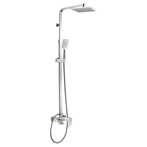 Душевая система для ванны со смесителем, белый 5065