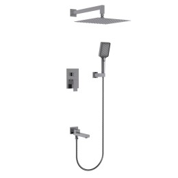 Душевая система для ванны встраиваемая со смесителем, металл 5075