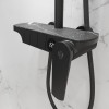 Душевая система для ванны со смесителем, матовый черный 5077