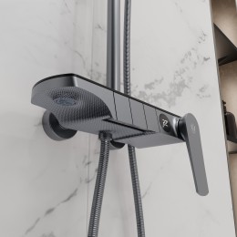 Душевая система для ванны со смесителем, металл 5077