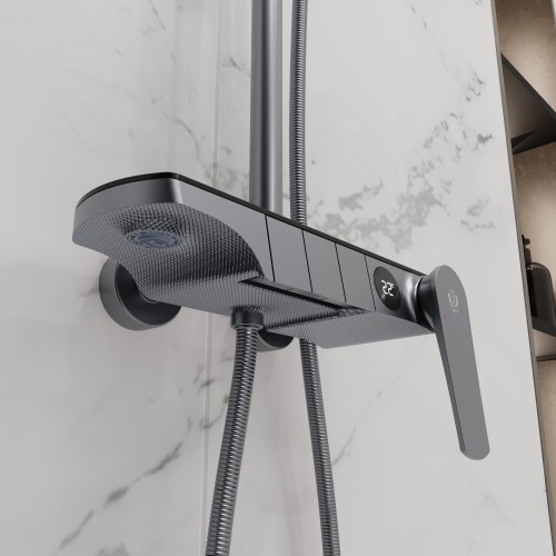 Душевая система для ванны со смесителем, металл 5077