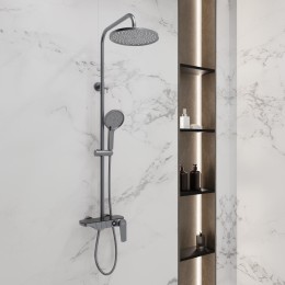 Душевая система для ванны со смесителем, металл 5077