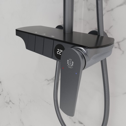 Душевая система для ванны со смесителем, металл 5077