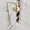 Душевая система для ванны со смесителем, матовое золото 5077