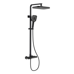 Душевая система для ванны с термостатом, матовый черный 5094