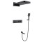 Душевая система для ванны встраиваемая с термостатом, матовый черный 5095