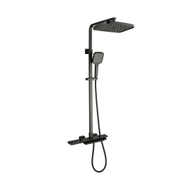 Душевая система для ванны с термостатом, матовый черный 5097