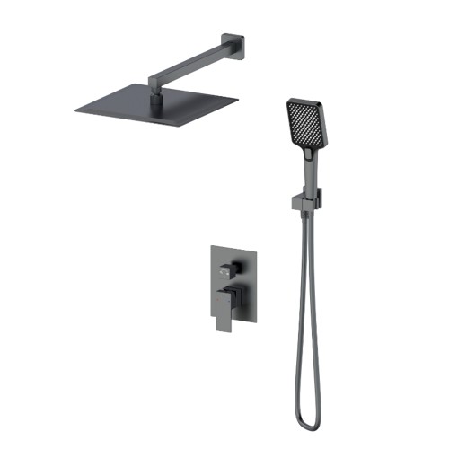 Душевая система для ванны встраиваемая со смесителем, металл 5256