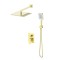 Душевая система для ванны встраиваемая со смесителем, матовое золото 5256