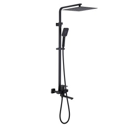 Душевая система для ванны со смесителем, черный матовый 5550