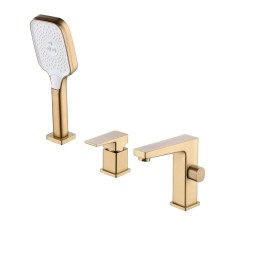 Смеситель на борт матовое золото ROY 6056