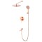 Душевая система для ванны встраиваемая со смесителем, розовое золото 7049